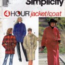Simplicity 9221 Pattern uncut XS S M Jacket Coat Scarf Optional Lining