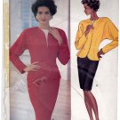 Butterick 4220 Pattern uncut 12 14 16 Unlined Jacket Shoulder Pads Tapered Skirt Pullover Blouse