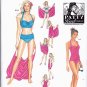 Simplicity 1374 Pattern uncut 16 18 20 22 24 Two Piece Swimsuit Tankini Bikini Coverup