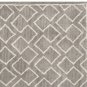 POTTERY BARN NEW Taylor Geo Rug Gray Mist Hand Tufted 5X8 Design Wool Carpet Rug