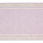 POTTERY BARN woolen 5X8 Modern Polka Dot Border Lavender Gray Kids Rug & Carpet
