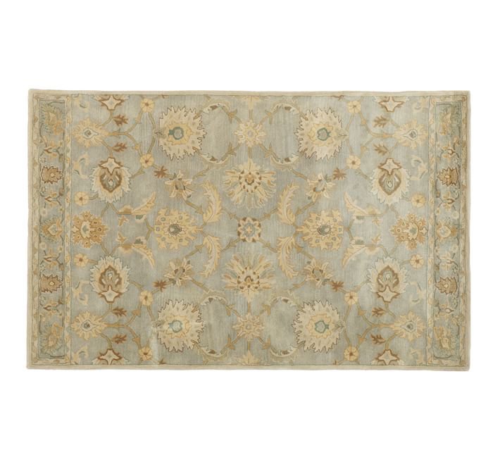 POTTERY BARN Tufted 5X8 Modern Design Wool Carpet Gabrielle Style Rug