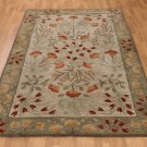 POTTERY BARN NEW Adeline Multi Mist Hand Tufted 5X8 Wool Carpet Rug