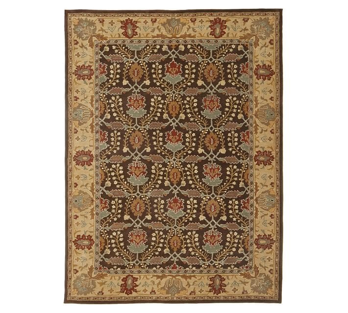NEW POTTERY BARN  Brandon Hand Tufted 9X12 Modern Design Wool Carpet Rug