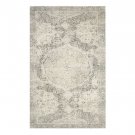 NEW POTTERY BARN  Barret Hand Loomed Gray Printed Hand Tufted 5X8 Wool Carpet Rug