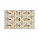 NEW crate and barrel Orson Diamond Rug Hand Tufted 6X9 Wool Carpet Rug