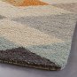 NEW crate and barrel Orson Diamond Rug Hand Tufted 5X8 Wool Carpet Rug