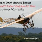 Blériot XI (1909) Aviation Pioneer 85, 65 and 13 Inches Wing Span Plan
