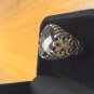 Sterling Silver Ring with Black Onyx Gemstone