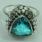 Sterling Silver Ring with  DOUBLET CELESTIAL PARIBA CB CUT stone (AJRG11)