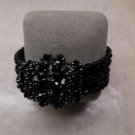 Holt Renfrew Black Beaded Hematite Wrap-Around Beaded Bracelet