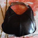 #YSL (Yves Saint Laurent) Black Leather Mombasa Horn Shoulder Hobo Bag