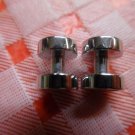 Holt Renfrew Silver Cufflink With Mother Of Pearl & Black Onyx