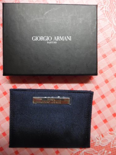 GIORGIO ARMANI Parfums Navy Blue Wallet 