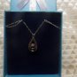 Diamond Shimmering Stars Teardrop Sterling Silver Lace Chain Necklace