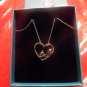 ASPCA Tender Voices Diamond 1/10CTTW Sterling Silver Stretching Cat Heart Cable Necklace