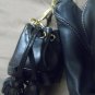 LIZ CLAIBORNE Black Shoulder Bag With REBECCA MINKOFF Key Chain