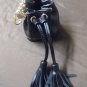 LIZ CLAIBORNE Black Shoulder Bag With REBECCA MINKOFF Key Chain