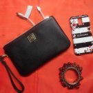Liz Claiborne Black Phone Charging  Wristlet Wallet