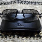 DIOR HOMME Men's Black Sunglasses With Black Leather Sunglasses Case