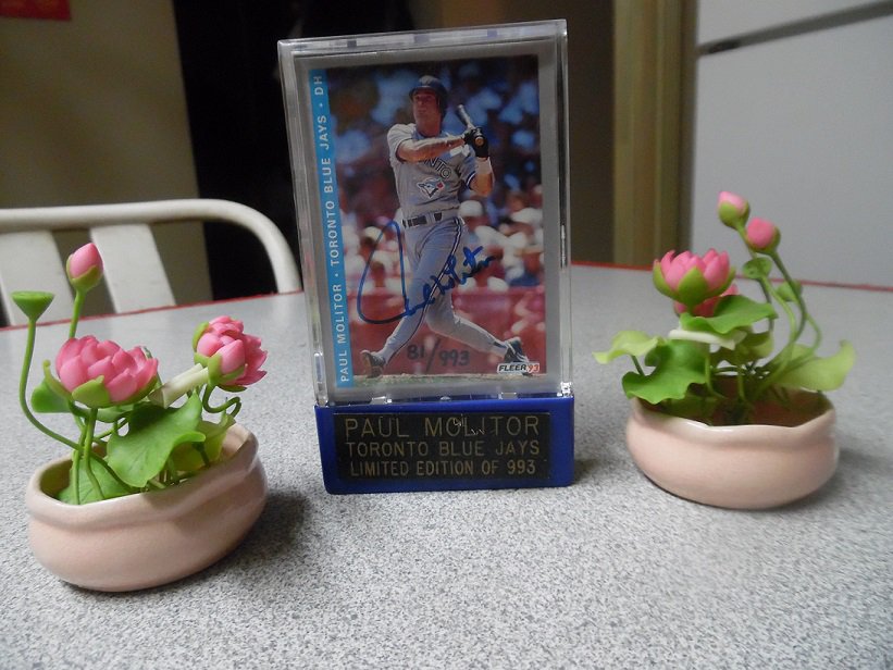 Paul Molitar Toronto Blue Jays DH Fleer '93 LIMITED EDITION 993 Baseball Card - Autographed No. 81
