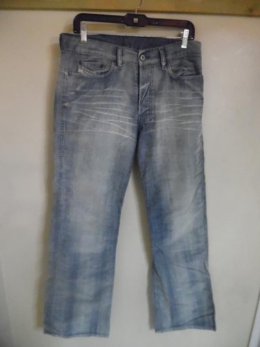DIESEL Curduroy Button Fly Blue Jeans - Size 31  (31 inches / 78.74 cm waist size)