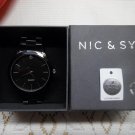 NIC & SYD Black Stainless Steel Watch