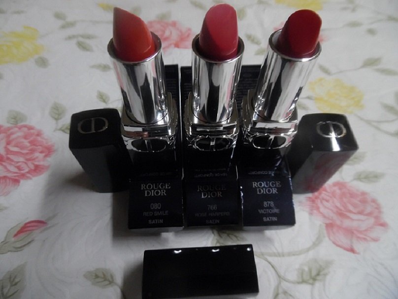 #Dior 3-Piece #RougeDior Refillable Satin Lipstick Set