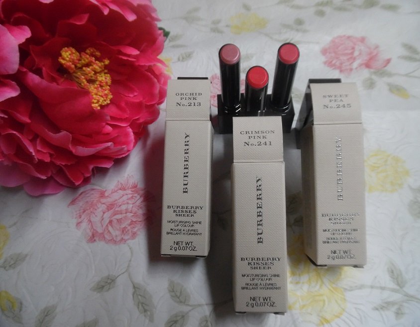 #Burberry #BurberryKisses #SheerLipstick Pink Trio Set #1