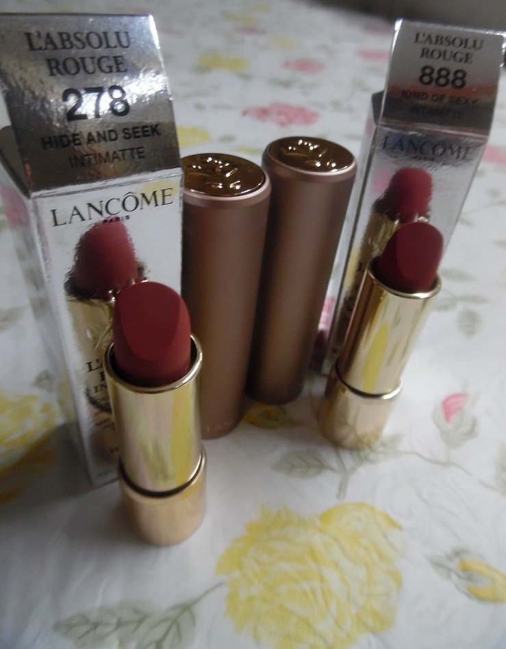 #Lancome L'Absolu Rouge Intimatte Matte Veil Lipstick Duo Set