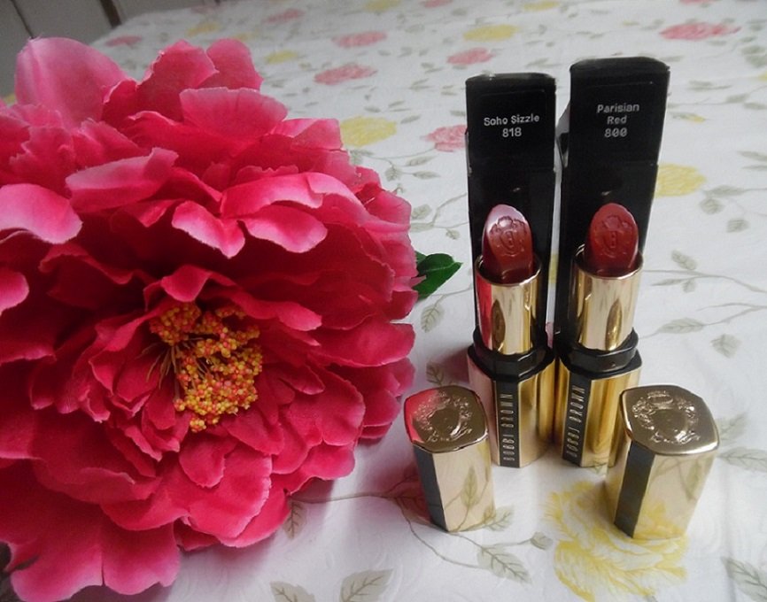 Bobbi Brown Luxe Lipstick Duo Set #1 - 800 Parisian Red & 818 Soho Sizzle