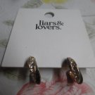 LIARS & LOVERS Goldtone & Pavé Cubic Zirconia Hoop Earrings