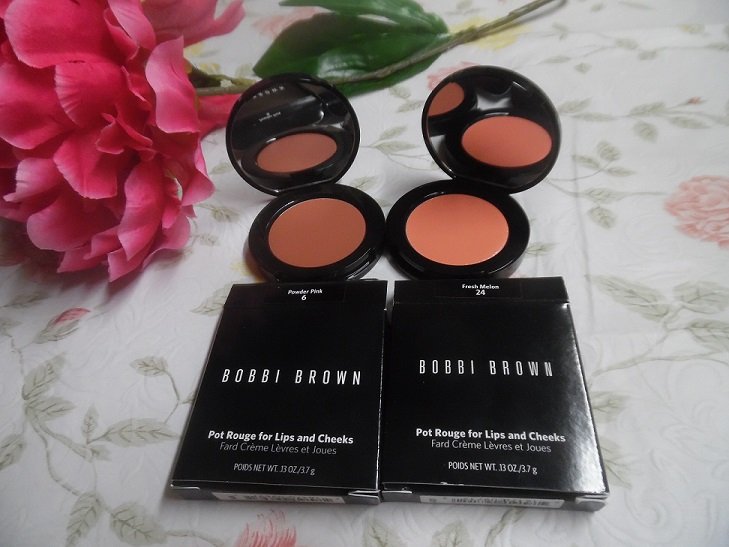 Bobbi Brown Pot Rouge For Lips And Cheeks - Powder Pink 6 & Fresh Melon 24