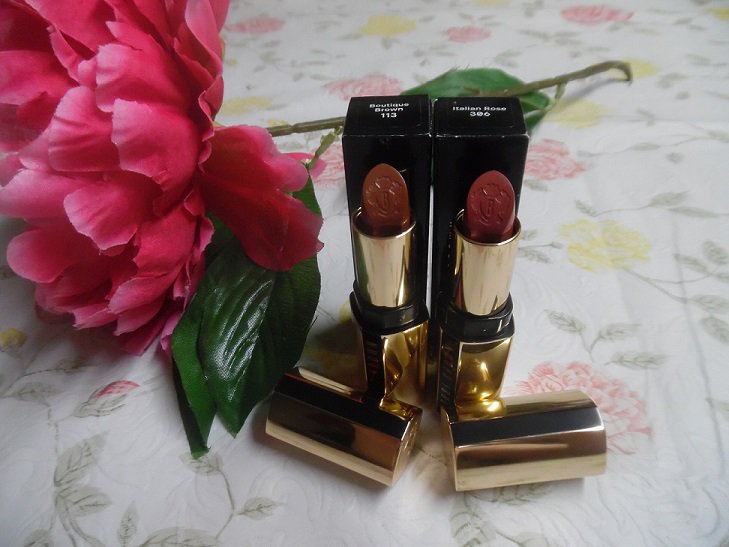 Bobbi Brown Luxe Lipstick Duo Set - Boutique Brown 113 & Italian Rose 306