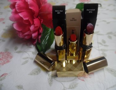 Bobbi Brown Luxe Lipstick & Burberry Burberry Kisses Satin Lipstick Set - Reds