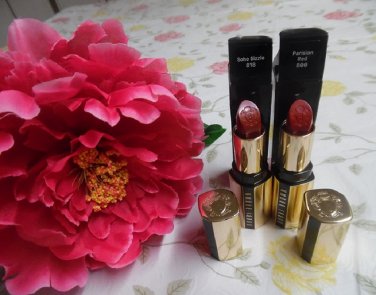 Bobbi Brown Luxe Lipstick Duo Set #1 (800 Parisian Red & 818 Soho Sizzle)