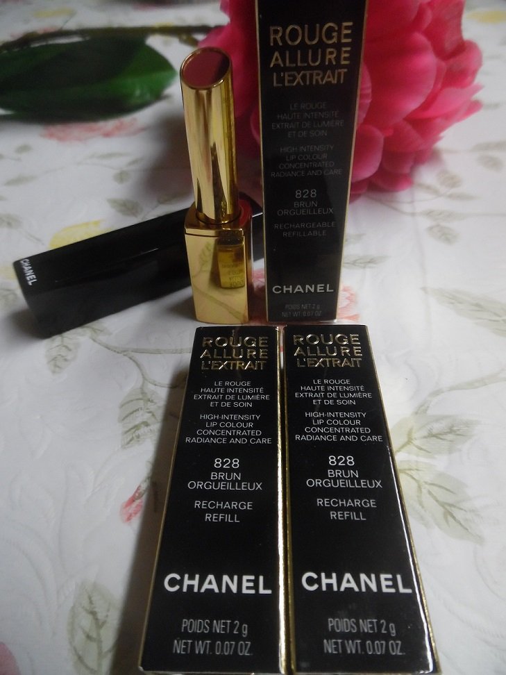 Chanel ROUGE ALLURE L'EXTRAIT Lip Colour & 2 Refills Set - 874 Rose Imperial