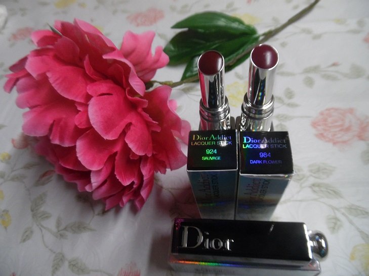 DIOR Dior Addict Lacquer Stick Duo Set - 924 Sauvage & 984 Dark Flower