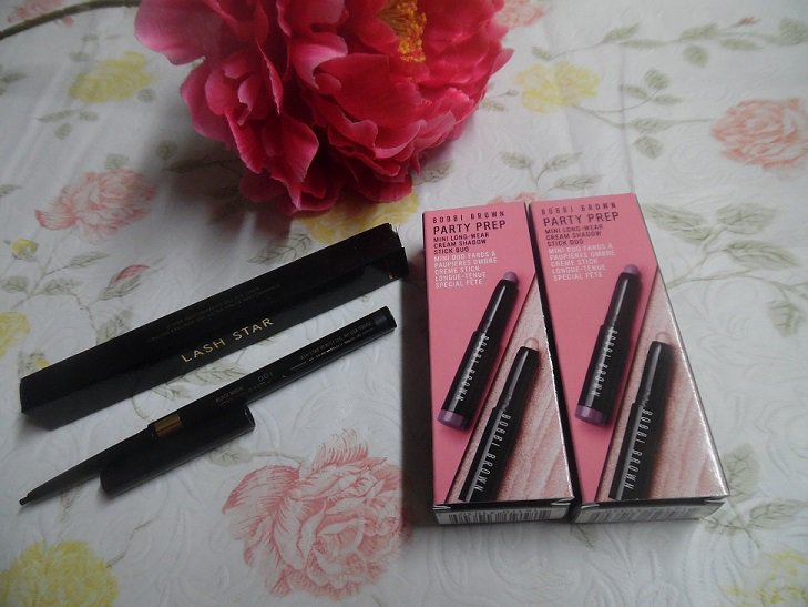 Bobbi Brown Mini Cream Shadow Stick Duo & LASH STAR Beauty Gel Eyeliner Set