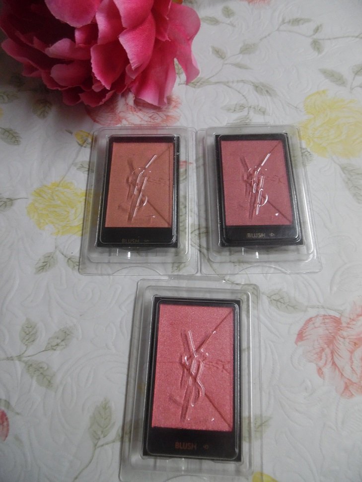 YSL Couture Blush Blush Poudre Powder Blush Set - NUDE BLOUSE, ROSE SAHARIENNE & ROSE LAVALLIÃRE
