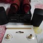 Bobbi Brown Crushed Lipstick Duo Set - Rich Cocoa & Ruby (FREE GIFT Of Tahari Drop Earrings)