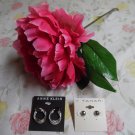ANNE KLEIN & TAHARI Silvertone Earrings (2 Pairs Earrings Set)