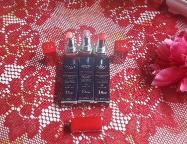 DIOR Rouge Dior Ultra Rouge Ultra Pigmented Hydra Lipstick Set - 450 Lively, 485 Lust And 651 Fire