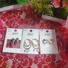 LOVERS AND LIARS Set of 3 Pairs Of Freshwater Pearl Earrings