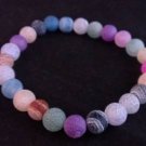 Cute Weathered Agate Bead Bracelet  STRETCH BRACELET -  #B63