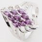 14K White Gold Amethyst Ring Size 7.5 ~ R34