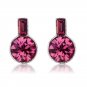PLATINUM PINK CRYSTAL EARRINGS #E51