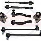 TOYOTA Corolla Front Suspension Steering Kit Tie Rod Ends Ball Joints Both Sides
