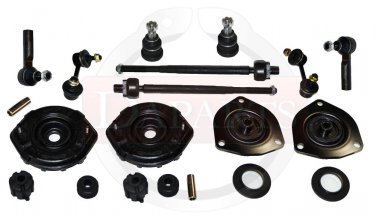 New Front Rear Suspension Steering Kit Ball Joints Tie Rod Ends Sway Bar Links