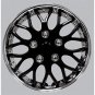 New Black Chrome 15" Hub Caps Set Of 4 Full Set Easy Installation Free Shipping